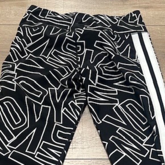 DKNY Sport Leggings Women’s Size XL Black And white Logo Print - Picture 5 of 8